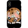 Groovy Roller Skating Floral Retro Style Custodia per iPhone X/XS It's All Good Roller Skate Girasole Retro Graphic