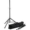 K&M 21459 Supporti per altoparlanti in set con borsa per il trasporto - nera in alluminio - fino a 40 kg, trasporto comodo - 2 pezzi