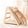DONWEI Tiragraffi Gatti Triangolare Sisal 50X28X50Cm Faggio Salvaspazio