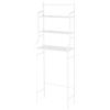 Willonin Scaffale da bagno, mobile di stoccaggio sopra i WC con 3 ripiani, mobile con ripiani per WC, scaffale per bagno, alto grado di adattabilità, 165 x 55 x 26 cm (bianco)