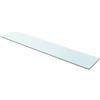 KTHLBRH Mensola in Vetro Trasparente 100x20 Centimetri Ripiano Vetro Temperato Robusto per Parete Capacità Carico 15 kg Spessore 8 mm Ideale per Casa Negozio Espositore Prodotti Resistente