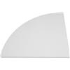 NUOBESTY Set di mensole angolari da 30 cm, bianco, da parete, triangolare, a forma di ventaglio, salvaspazio, per cucina, camera da letto, bagno, ufficio