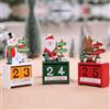 OISE ART STORE Trade Shop - Calendario Dell'avvento Babbo Natale in Legno Datario Data Decorazioni Natalizie
