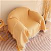 FANSU Telo Copridivano 1 2 3 4 Posti Copripoltrona Copriletto Matrimoniale Multiuso Copritutto, Coperta Copridivano Antiscivolo Reversibile Fodere per Poltrona per Soggiorno (90 * 180cm,Giallo)