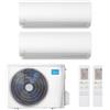 MIDEA CONDIZIONATORE MIDEA XTREME PRO GREEN DUAL SPLIT 12000+12000 BTU INVERTER R32 M2OE-18HFN8-Q A++ WIFI