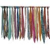 RAJBHOOMI HANDICRAFTS Sari vintage in seta riciclata per la testa, cravatta, sciarpa, sciarpa, tessuto morbido, fasce di seta per uso artigianale (25 pezzi)