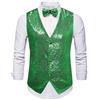 LKRSEEF Gilet Elegante Uomo Panciotto Uomo Elegante Vestito Cerimonia Jeans Invernale Estivo Spettacolo Velluto Matrimonio Cameriere Casual Sottogiacca Blazer & Abiti Natalizio Smanicato Abito Completo