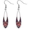 Sea Gems Rennie Mackintosh Inspired Rose, orecchini a gancio a goccia da 36 mm