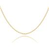 OROVI Collana Donna Argento 925 placcata oro 18kt Collana 46 cm, Made in Italy, gioiello anallergico confezionato in un elegante astuccio portagioie