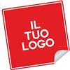 Mr Pubblicità - CARTA o PLASTICA - 100 Adesivi personalizzati - PERSONALIZZALO QUI - etichette personalizzati con immagine - 100% Made in Italy. (Quadrato 5x5 cm)