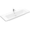 Villeroy & Boch Subway 3.0 lavabo à poser, 1 trou pour robinet, avec trop-plein, non rectifié, 1300x475mm, 4A70D5R1, 4A70D5R1