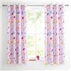 Catherine Lansfield Happy Stars BD/55626/W/E6672/PK - Tende con occhielli, 167 x 183 cm, colore: rosa