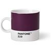 Copenhagen Design Pantone Espresso Cup, Small Coffee Cup, fine China (Ceramic), 120 ml, Aubergine, 229 C