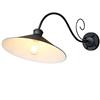 Moddeny Lampada da Parete per Esterni Impermeabile antiruggine a Collo D'Oca in Ferro retrò Lampada da Parete per Esterni IP65 per Montaggio a Parete E26 / E27 Lampada da Parete Semplice