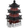 JECOMPRIS Mini Statua Pagoda Giapponese Decorazione Per Buddha Tempio Padiglione Miniatura Statuina Accessorio Interni Arredamento Giardino Scrivania