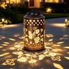 OUTONLIFE Regali Per Donne Mamma Nonna, Lanterne Solari da Esterno Farfalla Impermeabili In Metallo Da Appendere, Luci Giardino Cortile Patio Prato Sentiero Decorazioni Regalo Compleanno