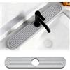 ZHITENG Tappetino Lavello Cucina, 60x10CM Diatomite Tappetino Grigio Chiaro | Rubinetto Paraspruzzi Lavello Cucina, Tappeto Lavandino Antiscivolo Per Bottiglie Taglieri Spazzole Piatti Tazze
