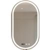 MAGIC SELECT Specchio da Bagno con Luce. Specchio Ovale LED da Parete, 3 Tonalità di Colore, Dimmerabile, Anti-Appannamento, o con Orologio e Temperatura. Ideale pe Bagno o Toeletta (Verticale - 50x90cm)