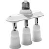 HLELU adattatore E27 Converter orizzontale Progettato 360 gradi regolabile 180 gradi pieghevole Luce Socket Splitter