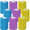 Zimoer Set di 54 Scopini Monouso per WC, Include 54 Testine di Ricambio (Blu Oceano, Viola Lavanda e Giallo Limone), Con Soluzione Detergente, Pulizia Profonda Del Bagno, Sicuro e Senza Bordi