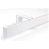 Deco-Raum Bastone per tende su misura binario interno quadrato fissaggio a parete supporto a parete centrale binario 8,3cm bastone per tende tenda a pannello binario bastone con binario interno per