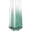 Laughhe Vaso di Fiori in Vetro, Altezza 25cm Conico in Vetro Vasi Di Cristallo Per Fiori, Vaso Di Vetro Senza Piombo Bottiglia da Piante e Fiori Trasparente Vasi Decorativi per Casa Ufficio (verde)
