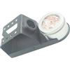 Helilyco Stazione di supporto professionale per saldatore con pulitore per punte in ottone, robusto supporto in metallo, spugna di pulizia efficiente inclusa, nero
