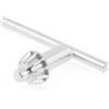 Ruilogod 6mm Pilot Dia 12 Denti T Shaped Grip Metallo Magnetico Drill Chuck Key Silver Tone