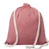 Borsa coulisse cotone riciclato con cordoncini Holbery personalizzate o neutre