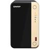QNAP - TS-264 NAS Tower Intel® Celeron® N5095 8 GB 0 TB QTS Nero, Oro - SPEDIZIONE GRATUITA