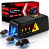 VoltGuard Trappola per Topi Elettrica,VoltGuard Trappole per Topi Potente Tensione da 2800V per uccidere i topi all'istante per Casa Hotel Garage-Efficace sui Grand & Piccolo Topo (Nero)