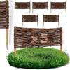 BOGATECO Salice Recinzione di Regno | 60 cm di Lunghezza e 20 cm di Altezza | Perfetto Come Recinzione per Giardini e Laghetti | rangivista per recinzione giardino esterno | 5 Pack