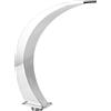 flexman Fontana a Cascata per Piscina, Altezza 14,3 Pollici, Fontana per Piscina Esterna Curva in Acciaio Inossidabile con Filettatura Interna G1 per Piscine, Piscina da Giardino