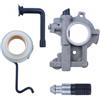 Axorafow Set di ingranaggi a vite senza fine pompa dell'olio per motoseghe Stihl Ms650 MS660 066 064av - Parte di ricambio 1122 640 3205 Sostanza durevole N-grade 4 pezzi Kit di manutenzione