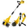 ConBlom Zappa a batteria compatibile con batteria Dewalt da 20 V, batteria da 500 W, profondità di lavorazione del suolo 20 cm, larghezza di lavorazione 16 cm, 360 giri/min, senza spazzole pieghevole (senza