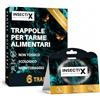 INSECTIX PEST SOLUTION Trappole per falene della dispensa con feromoni (confezione da 6) - Trappole adesive di monitoraggio per cucina, armadi e conservazione degli alimenti - Trappole per interni per falene alimentari e