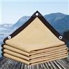 TMGJShd Tenda A Vela Ombreggiante Rettangolare Rete Ombreggiante Protezione Solare Tessuto Ombra Con Occhielli Tenda Da Sole Privacy Protezione Uv Al 90%. (Bianco Sporco / 4 * 4m / 13.1ft*13.1ft)