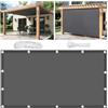Flyace Vela Ombreggiante Impermeabile 1.8x4.8M Tenda da Sole per Esterno Vele Ombreggianti Rettangolare Telo Parasole con Fune Occhiellato Protezione UV Tenda Vela per Giardino Balcone Terrazza Grigio scuro
