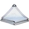 YiHYSj 85% Rete ombreggiante Panno Ombreggiante Alluminio Telo Ombra Riflettente Rete Telo Ombra a Rete Traspirante Pergola Resistente ai Raggi UV Protezione Solare (4m x 6m)