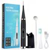Amblive Potente idropulsore: rimuove macchie e tartaro - Irrigatore orale elettrico impermeabile IPX6 per uso domestico e in viaggio (nero)