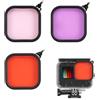 MOJOGEAR Filtro sommergibile per GoPro Hero 13, set da 3 con filtro rosso, magenta e rosa per la correzione del colore durante le riprese subacquee, accessori per custodia impermeabile MOJOGEAR