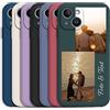Sunrive Personalizzate Cover compatibile con Samsung GalaxyA06 A07 A13 A14 A15 A16 A17 A37 A52s A53 A56 A57 A33 A36 S21 S23 S24 S25Edge S26 Plus Ultra FE,con2 FotosTesti Frase Logo Disegni e Grafiche