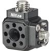 Nitze Locating Mount Cube Adapter Compatibile con Magic Arm, Super Clamp, Supporto per Monitor, Camera Mount Cube Adapter con Fori di Posizionamento da 1/4, Fori di Posizionamento da 3/8 - N82B