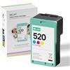 Nelko 520 Cartucce d'Inchiostro Colore Originali, Alta Capacità per Stampante Fotografica PP01, Resistente all'Ossidazione e Umidità, Ideale per Stampa Istantanea, Casa e Scuola, 1 Confezione