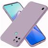 EASSGU Custodia per Realme C21Y / Realme C25Y (6.5 Inches), Cover Morbida in Silicone TPU - Erba Viola