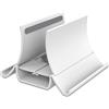 Generico Supporto Verticale Laptop Doppio, Alluminio Supporto Verticale PC Portatile, Supporta 2 dispositivi, Larghezza dello slot regolabile, adatta a tutti i laptop con uno spessore di 10-30mm