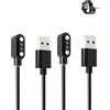 yystao (2 pezzi) Cavo per Smart Watch Aeac 1.85, stabile cavo di ricarica USB magnetico compatibile con smartwatch aeac 1.85 pollici