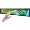 VSDISPLAY Monitor LCD touch a barra allungata portatile da 24 pollici 1920x360 e scheda Android 11, supporto riproduzione automatica,Video Autocopia
