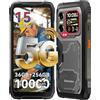 Blackview XPLORE X1 5G Rugged Smartphone, 108MP+50MP+20MP Visione notturna, 6.78 2.4K/120Hz Gemini AI Cellulare indistruttibile, 10000mAh Telefono Indistruttibile, 36GB+256GB/2TB, IP69K/NFC/700 Nits