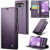 oiysrtoc Cover per Google Pixel 9a in Pelle PU Premium, Portafoglio con 3 Fessure Carte e Supporto, Blocco RFID, Chiusura Magnetica Custodia Google Pixel 9a, Viola